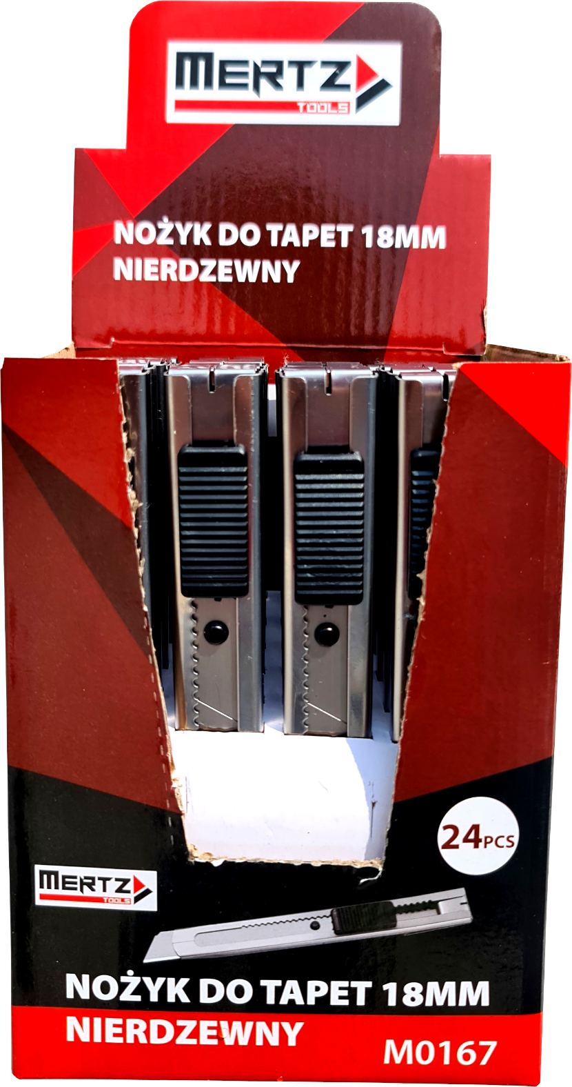 MERTZ NOŻYK DO TAPET 18MM NIERDZEWNY