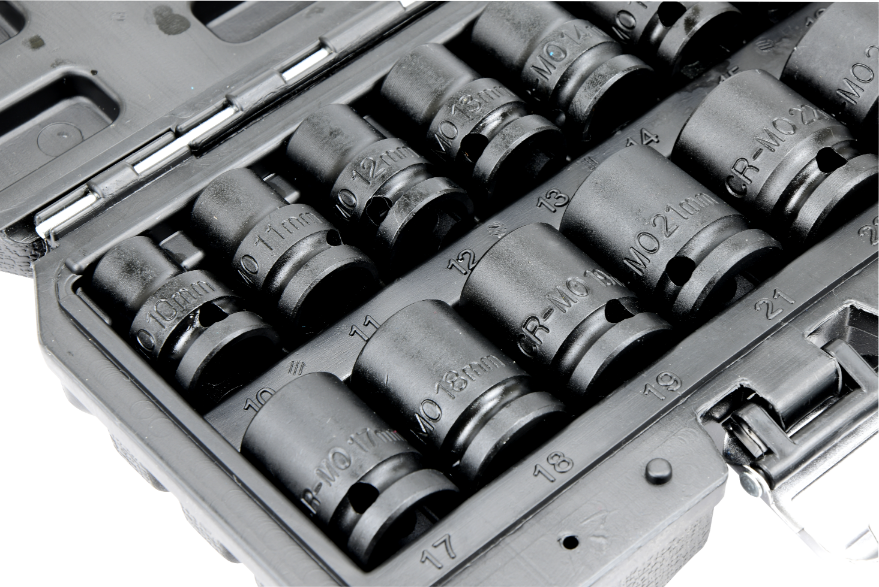 Zestaw nasadek udarowych Mertz nasadowe 1/2" nasadka 10-24mm 13szt M12413