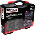 Zestaw kluczy nasadowych Mertz 1/4" 1/2" nasadki bity 94szt M12094