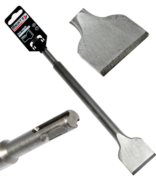 Dłuto odgięte SDS+ plus Mertz łopatka podgięte do płytek M1067 14x60x350