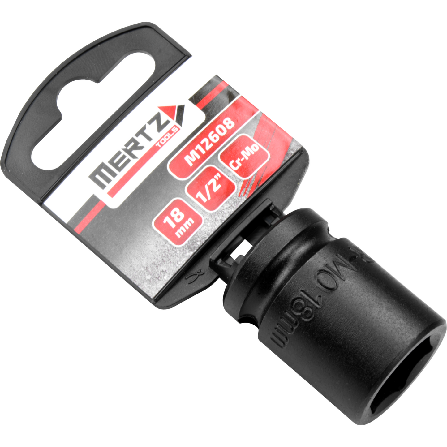 Nasadka udarowa Mertz klucz nasadowy sześciokątna Cr-Mo M12608 1/2" 18 mm