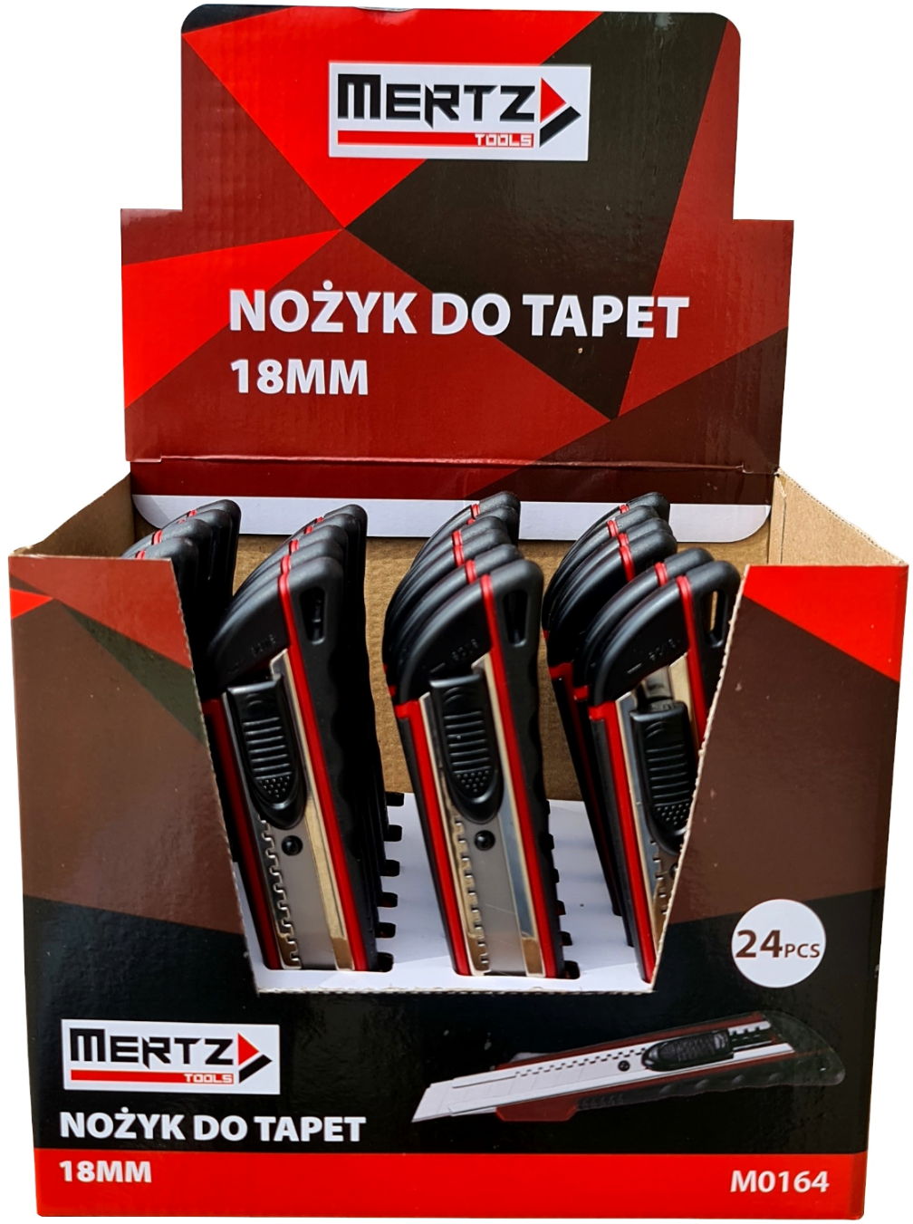 MERTZ NOŻYK DO TAPET 18MM GUMOWANY HD