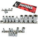 Zestaw kluczy nasadowych Mertz komplet bity 1/4" 3/8" typ-E M12171 x9