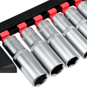 Zestaw nasadek długich Mertz nasadowe 1/2" nasadka 10-19mm 10szt M12210