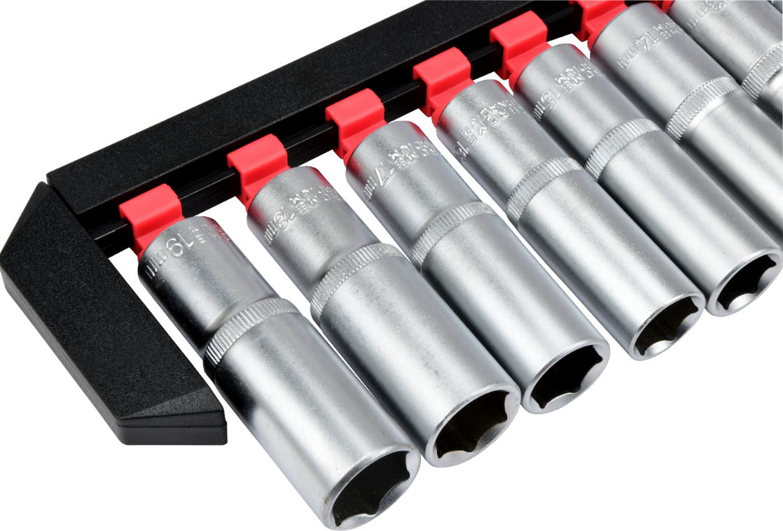 Zestaw nasadek długich Mertz nasadowe 1/2" nasadka 10-19mm 10szt M12210