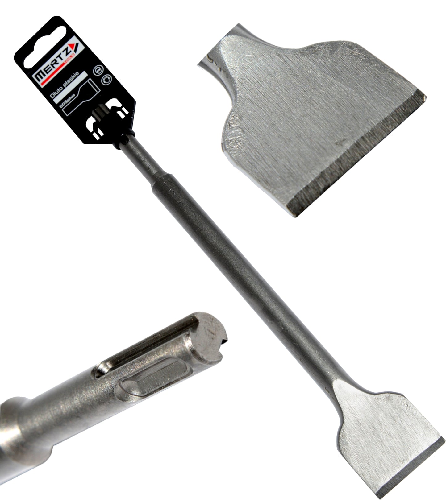 Dłuto płaskie SDS+ plus Mertz łopatka przecinak do betonu M1057 14x60x250