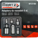 Zestaw adapterów do nasadek Mertz redukcje adaptery redukcyjne 6szt M12190