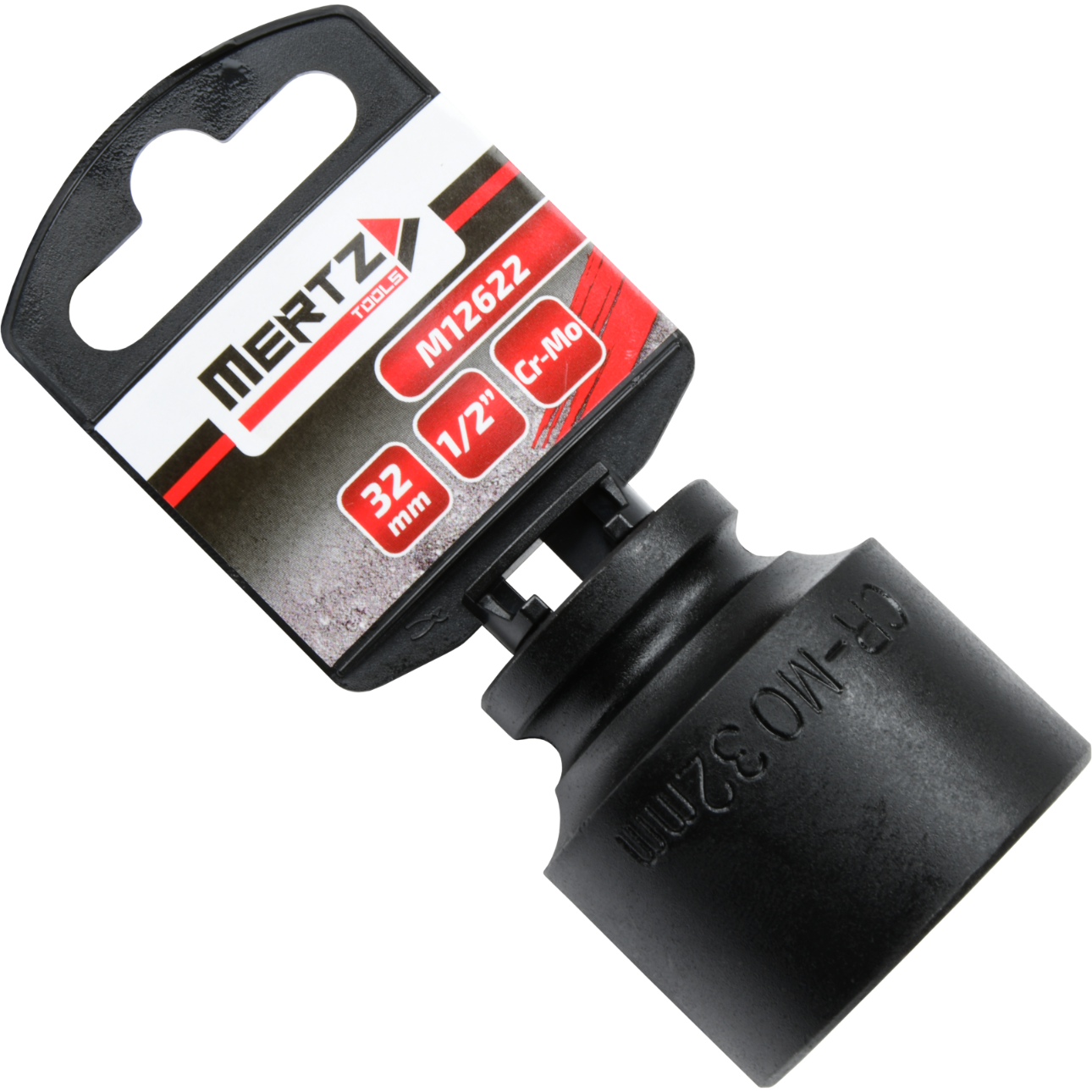 Nasadka udarowa Mertz klucz nasadowy sześciokątna Cr-Mo M12622 1/2" 32 mm