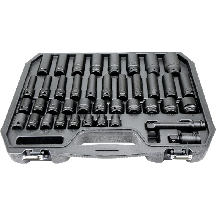 Zestaw nasadek udarowych Mertz nasadowe 1/2" nasadka 9-30mm 40szt M12440