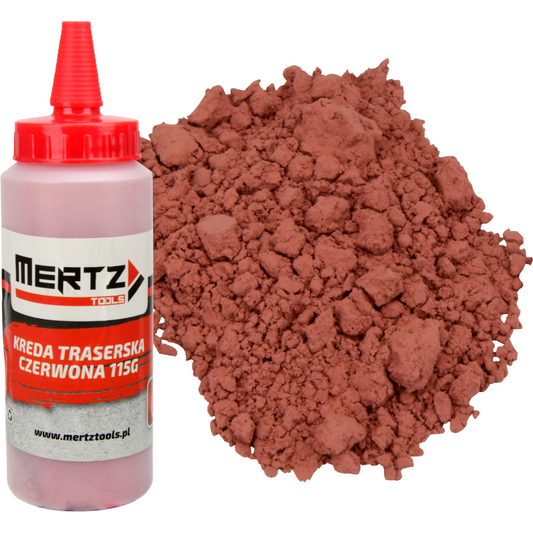 Kreda traserska Mertz sznura farba czerwona murarska M3188 115g malarska