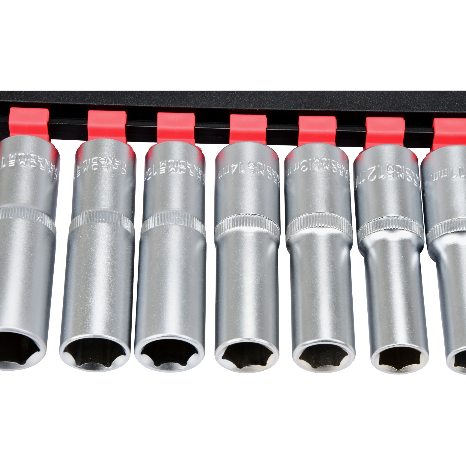 Zestaw nasadek długich Mertz nasadowe 1/2" nasadka 10-19mm 10szt M12210
